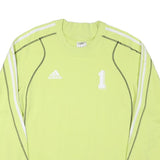 ADIDAS Mens Green Crew Neck M Cotton Blend Sweatshirt Sports Casual