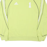 ADIDAS Mens Green Crew Neck M Cotton Blend Sweatshirt Sports Casual