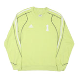 ADIDAS Mens Green Crew Neck M Cotton Blend Sweatshirt Sports Casual