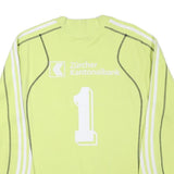 ADIDAS Mens Green Crew Neck M Cotton Blend Sweatshirt Sports Casual