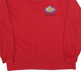 PRINTER Mens Red V-Neck XL Street Hockey Kids Embroidered Logo Sweatshirt