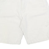 SIGNUM Mens Shorts White Casual Cotton Blend M W30 Comfortable Fit