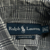 Ralph Lauren Checked Shirt - Small Grey Cotton