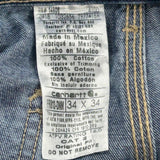 Carhartt Double Knee Carpenter Jeans - 34W 30L Blue Cotton