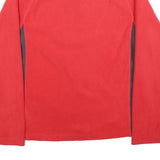 STARTER Mens Red & Grey Sports Style Jumper Pullover Plain Crew Neck Basic Knit