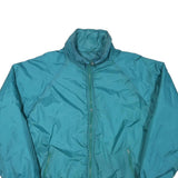 RUGGED TERRAIN Mens Blue Jacket L Polyester Blend Plain Zip Casual Outdoor