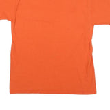 CHAMPION Mens Orange Logo Graphic T-Shirt M Short Sleeve Crew Neck Cotton Blend