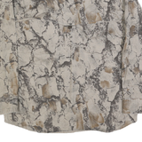 Mens Beige & Grey Cotton Long Sleeve Shirt M Outdoor Camouflage Button Pocket