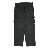 Wrangler Cargo Trousers - 35W 34L Black Cotton