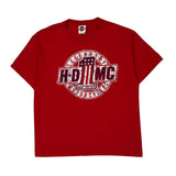 Legendary Motorcycles Harley Davidson Graphic T-Shirt - Large Red Cotton