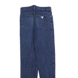 GUESS Womens Slim Blue Denim Jeans Zip W26 L32 Classic Slim Fit Pockets