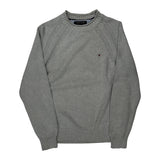 Tommy Hilfiger Jumper - Small Grey Cotton