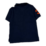 Age 5 Polo By Ralph Lauren Graphic Polo Shirt - Small Navy Cotton