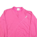 LAURA TORELLI Womens Pink Cotton Blend Sweatshirt M Round Neck Casual Pullover