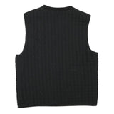 GAP Mens Black XL Quilted Zip Jacket Polyester Blend Lightweight Vest