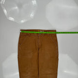Carhartt Double Knee Carpenter Pants - 33W 32L Brown Cotton