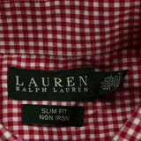 Ralph Lauren Checked Shirt - Large Red Cotton