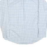 RALPH LAUREN Mens Blue & White Check Shirt L Button-Down Collar Long Sleeve