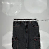 Cruise West Cargo Cargo Pants - 34W 29L Gray Denim