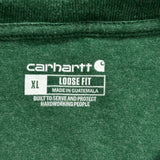 Carhartt Long Sleeve T-Shirt - XL Green Cotton