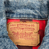 Levis Blanket Lined Denim Jacket - Small Blue Denim