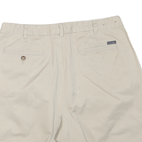 TOMMY HILFIGER Womens Shorts Beige Casual L W36 Cotton Blend Pleated