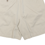 TOMMY HILFIGER Womens Shorts Beige Casual L W36 Cotton Blend Pleated