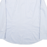 JOOP Mens Light Blue Shirt L Cotton Blend Modern Fit Long Sleeve Button Collar