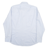 JOOP Mens Light Blue Shirt L Cotton Blend Modern Fit Long Sleeve Button Collar