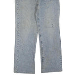 BSWANG Womens Blue Regular Straight Denim Light W30 L28 Jeans Cotton Blend Zip
