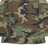 AMERICAN APPAREL Mens Green & Brown Camouflage Military Style Jacket M Cotton