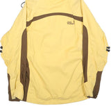 JACK WOLFSKIN Womens Yellow & Brown Outdoor Jacket UK 8 Polyester Blend Zip