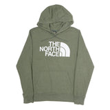 THE NORTH FACE Mens Green Pullover Hoodie L Cotton Logo Sweatshirt Casual