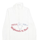 LOFFLER Mens White Skiplausch St Moritz Patterned Pullover Cotton XS Jumper