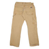 DICKIES Mens Jeans Beige Relaxed Straight Denim Medium W32 L27 Workwear Utility