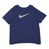 NIKE Mens Blue Graphic T-Shirt 2XL Short Sleeve Crew Neck Sports Casual