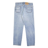 LEVI'S 505 Mens Jeans Blue Regular Straight Denim Medium W34 L30 Classic Casual