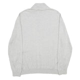 NAUTICA Mens Grey Plain Pullover Jumper 2XL Cotton Crew Neck Casual Knitwear