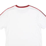 GUESS Mens White Graphic T-Shirt XS Short Sleeve Crew Neck Logo Branding