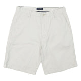 NAUTICA Mens Shorts White Casual Classic L W32 Comfortable Cotton Blend
