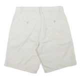 NAUTICA Mens Shorts White Casual Classic L W32 Comfortable Cotton Blend