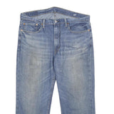 LEVI'S 514 Classic Mens Jeans Blue Cotton Blend Regular Straight Stone Wash W36
