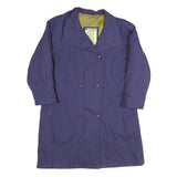 RAVENS Womens Purple Button Polyester Blend Jacket UK 14 Classic Plain Stylish
