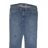 CARHARTT Mens Relaxed Fit Blue Denim Cotton Blend Jeans W38 L30 Zip Pockets