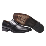 MERCEDES Oxford Shoes Black Leather Mens UK 9