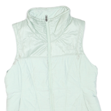 THE NORTH FACE Womens White Outdoor Sleeveless Jacket L Polyester Blend Zip