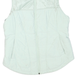 THE NORTH FACE Womens White Outdoor Sleeveless Jacket L Polyester Blend Zip