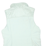 THE NORTH FACE Womens White Outdoor Sleeveless Jacket L Polyester Blend Zip