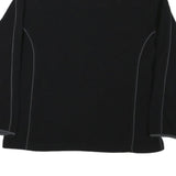 WILSON Womens Black Plain Polyester Blend Pullover Jumper L Fitted Casual