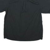 WRANGLER Mens Black Short Sleeve Shirt XL Casual Cotton Blend Button